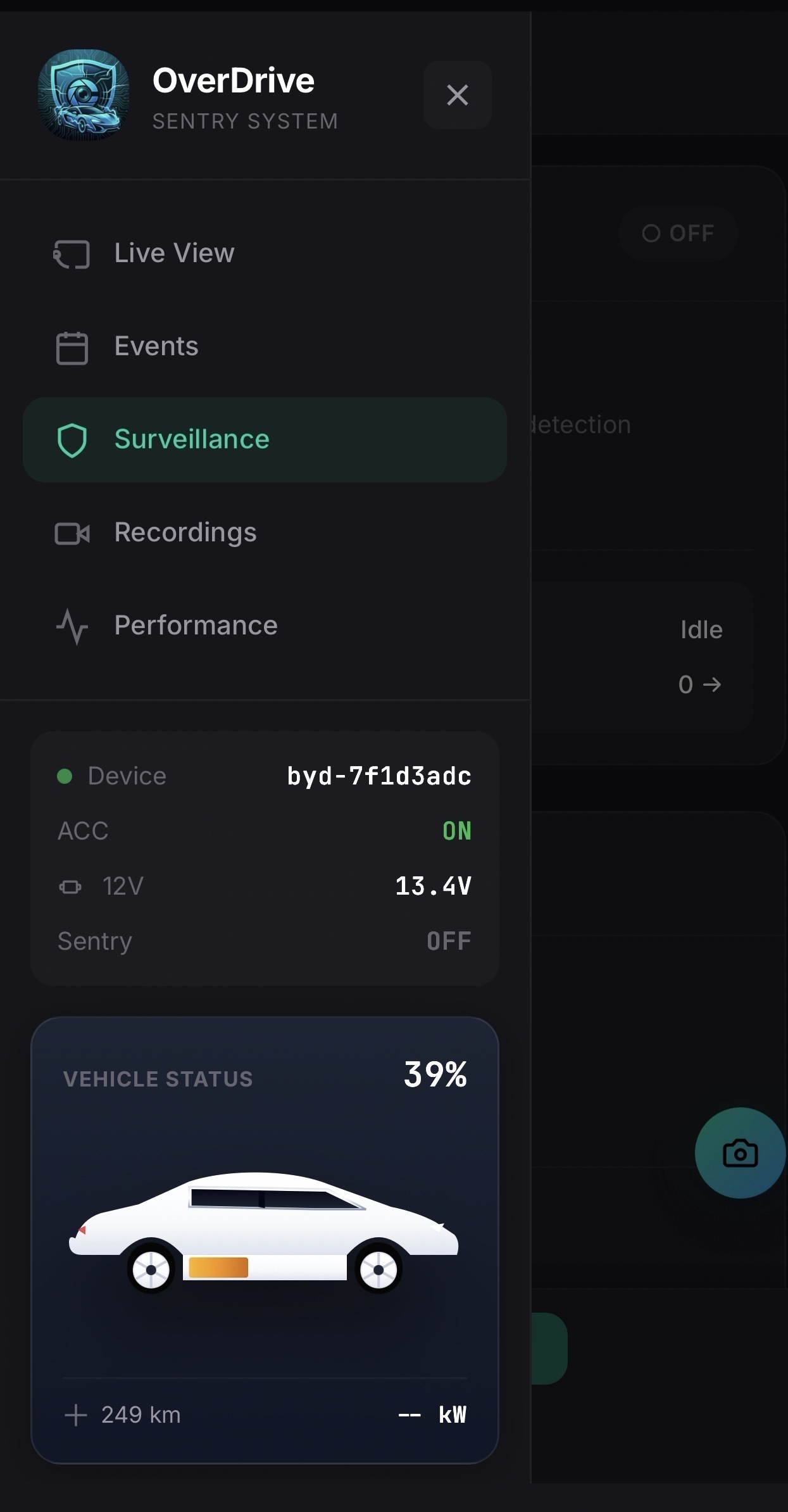 Dashboard & Sidebar